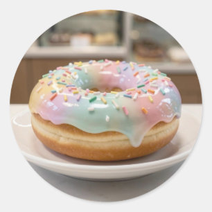 Adesivo Vidro Pastel Caprichoso Glaze Donut Brilhante  