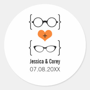 Adesivo Vidros Geeky Laranja Vidros De Casamento