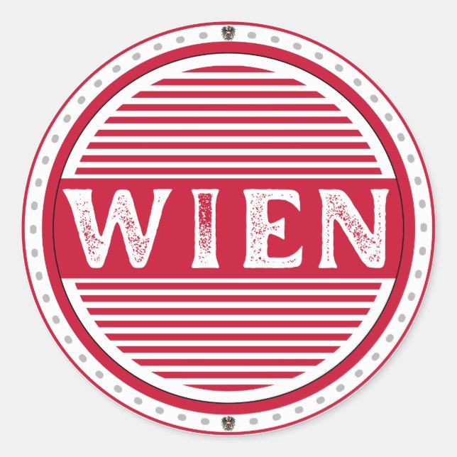 Adesivo Vienna City Pride Emblem – Austrian Identity (Frente)