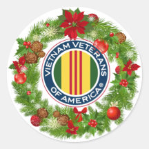 Vietnã Veteranos da América Wreath Sticker