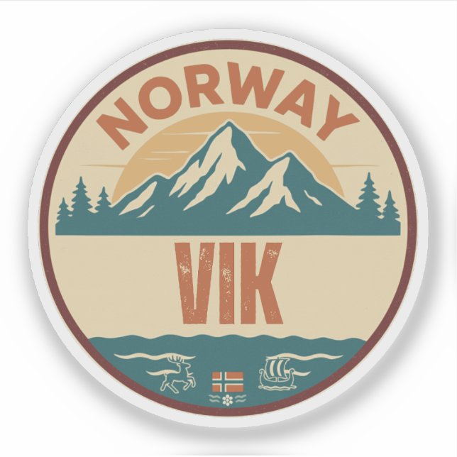 Adesivo Vik, Noruega Noruega (Frente)