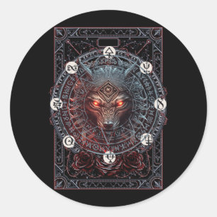 Adesivo Viking Celtic Fenrir Wolf Marca Norse Mythology Wo