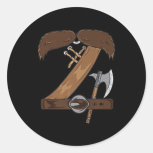 Adesivo Viking Costume Halloween Mustache Belt Ax Cosplay