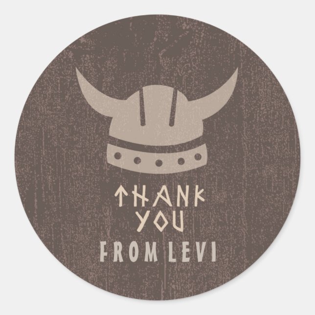 Adesivo Viking & Dragon Obrigado Sticker (Frente)