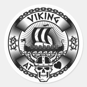 Adesivo Viking no coração