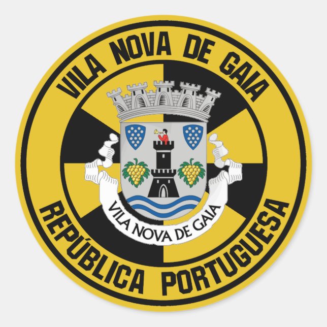 Adesivo Vila Nova de Gaia Round Emblem (Frente)