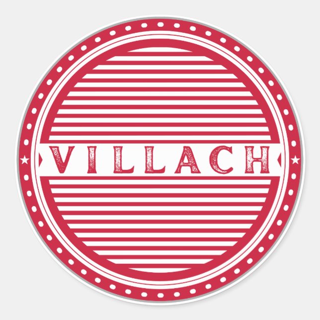 Adesivo Villach City Pride Emblem – Austria Identity (Frente)