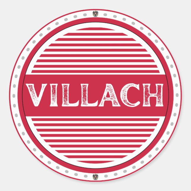 Adesivo Villach City Pride Emblem – Austrian Identity (Frente)