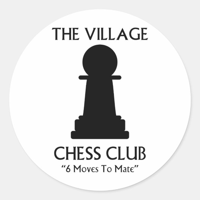 Adesivo Village Chess Club (Frente)