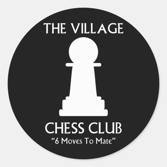 Adesivo Village Chess Club (Frente)