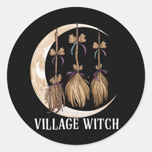 Adesivo Village Witch Gothic Occult Wicca Pagan Nature (Frente)