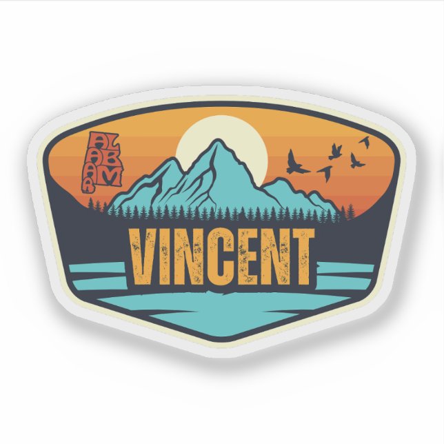 Adesivo Vincent, Alabama (Frente)