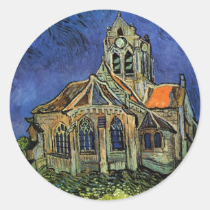 Adesivo Vincent van Gogh - A Igreja em Auvers