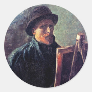 Adesivo Vincent Van Gogh - Autorretrato com Chapéu Escuro