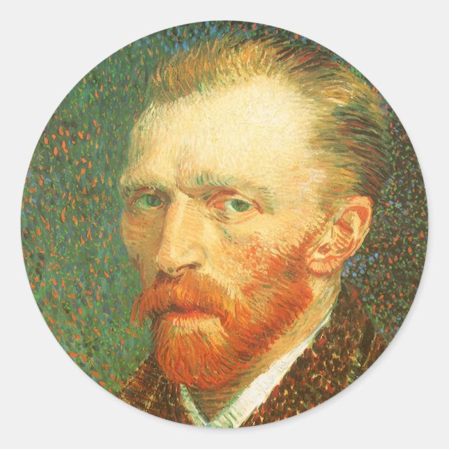 Adesivo Vincent van Gogh - autorretrato de Van Gogh (Frente)