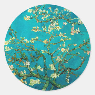 Adesivo Vincent Van Gogh Blossoming Almond Tree Arte Flora