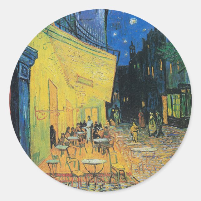 Adesivo Vincent van Gogh Café Terrace à Noite (Frente)