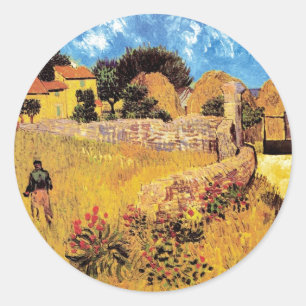 Adesivo Vincent Van Gogh - Casa de Fazenda na Provença Art