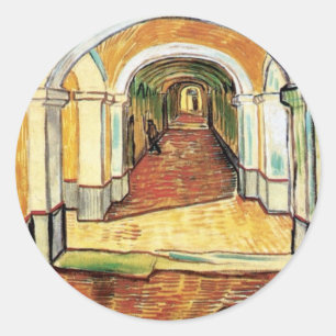 Adesivo Vincent Van Gogh - Corredor do Hospital Saint Paul