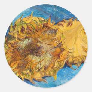 Adesivo Vincent van Gogh - Dois Girassóis Cortados