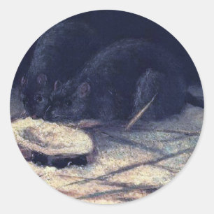 Adesivo Vincent Van Gogh - Dois Ratos - Rat Lover Fine Art