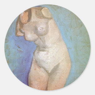 Adesivo Vincent van Gogh - Estátua de Gesso Torso Feminino