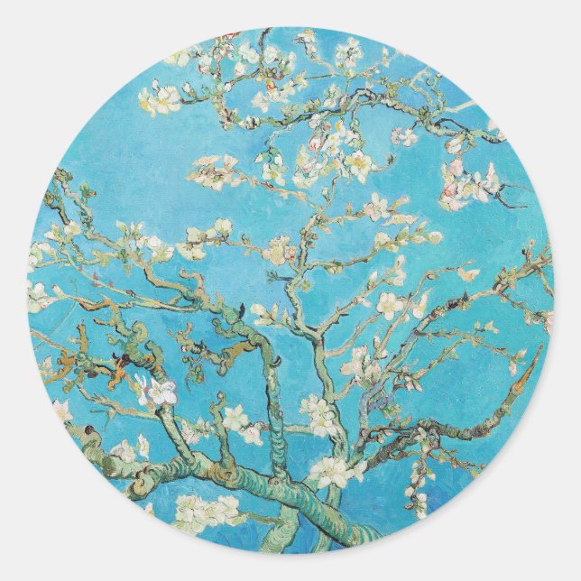 Adesivo Vincent van Gogh - Flor de Amendoeira (Frente)