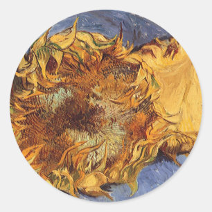 Adesivo Vincent van Gogh - Natureza Morta: Dois Girassóis