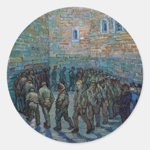 Adesivo Vincent van Gogh - O Pátio da Prisão