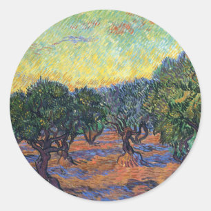 Adesivo Vincent Van Gogh Olive Grove Impressionismo Arte