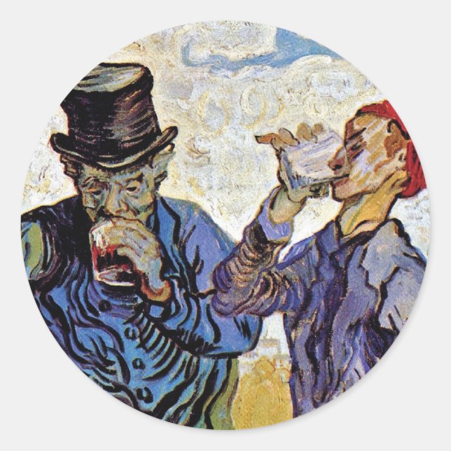 Adesivo Vincent Van Gogh - Os Bebedores - Arte Fina (Frente)