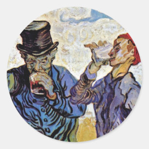 Adesivo Vincent Van Gogh - Os Bebedores - Arte Fina