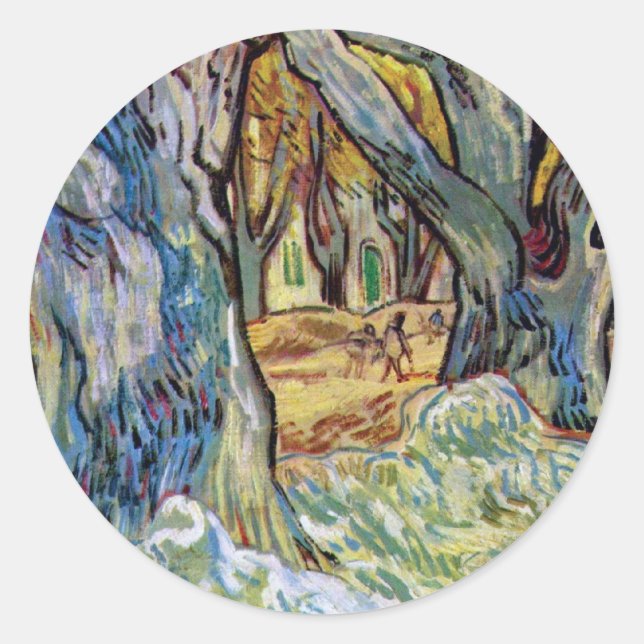 Adesivo Vincent Van Gogh - Os Consertadores de Estrada - A (Frente)