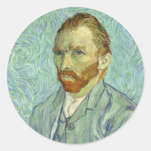 Adesivo Vincent Van Gogh - Retrato Automático de Pintura 