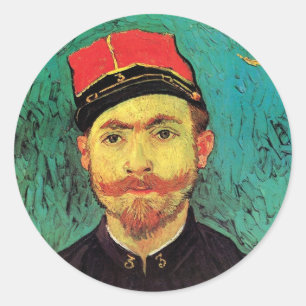 Adesivo Vincent Van Gogh - Retrato de Milliet - Arte Fina