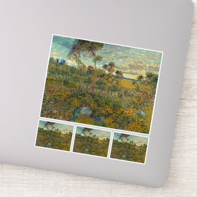Adesivo Vincent Van Gogh, Sunset Em Montmajour (Detalhe)
