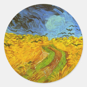 Adesivo Vincent van Gogh Wheat Field com Crows