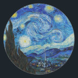 ADESIVO VINCENTE VAN GOGH<br><div class="desc">"THE STARRY NOITE" 1889,  POR VINCENT VAN GOGH NA PLACA PLANA DA COLEÇÃO DO MUSEU JOHN PAUL GETTY</div>