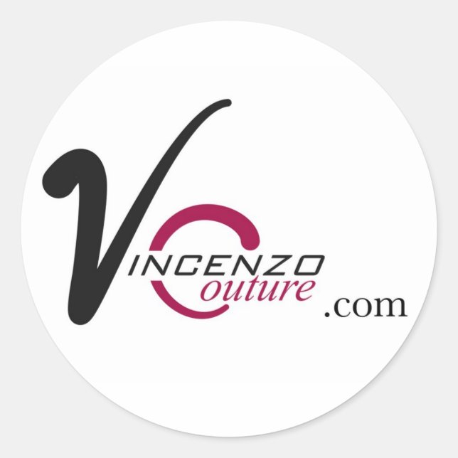 Adesivo vincenzocouture.com (Frente)