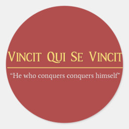 Adesivo Vincit Qui Se Vincit Latin Phrase Stickers