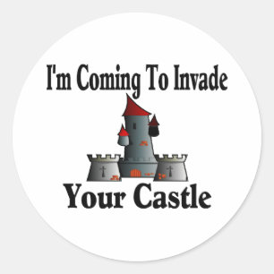 Adesivo Vinda invadir seu castelo
