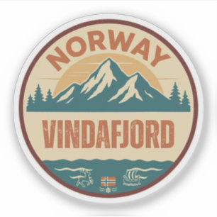 Adesivo Vindafjord, Norge Noruega