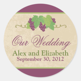 Adesivo Vineyard Our Wedding Sticker (Textura de Pergaminh