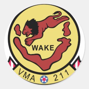 Adesivo Vingadores da Ilha Wake VMA-211