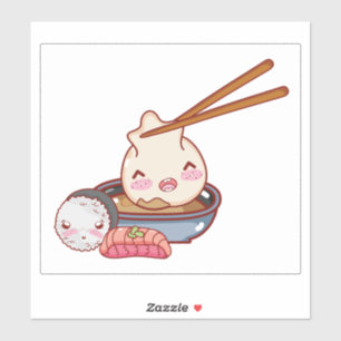 ADESIVO VINHA DE CORTE PERSONALIZADA: KAWAII CUTE SUSHI CO