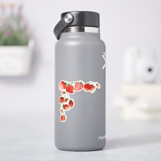 Adesivo Vinha de Morangos Vermelhos (HidroFlask)