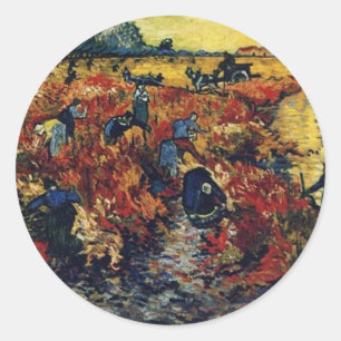 Adesivo Vinha Vermelha, Van Gogh, 1888