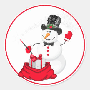 Adesivo Vinheiros de Natal-Snowman