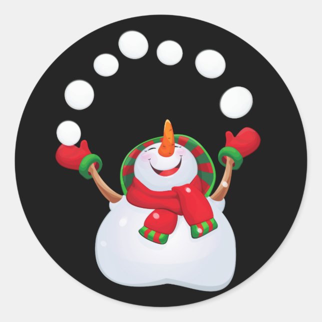 Adesivo Vinheiros de Natal-Snowman (Frente)