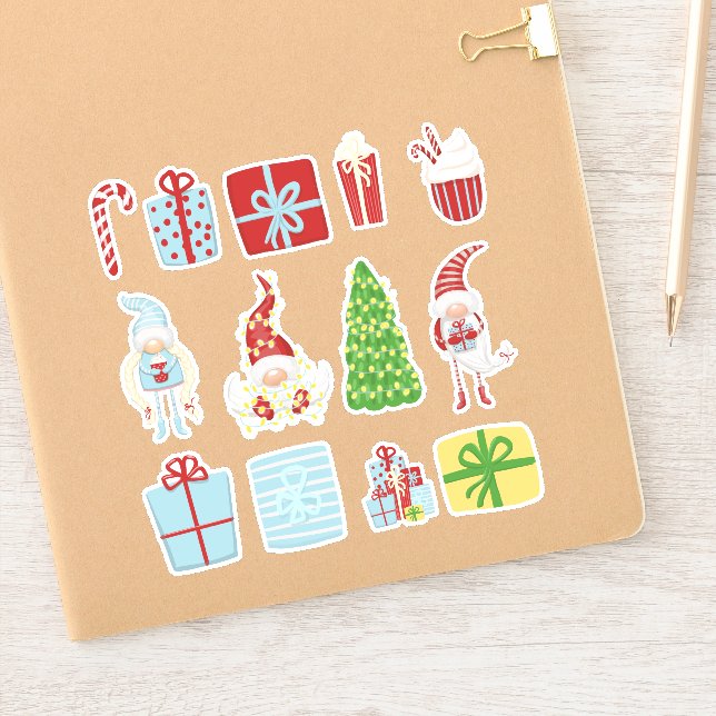 Adesivo Vinheiros Gnomos de Natal (Notebook)